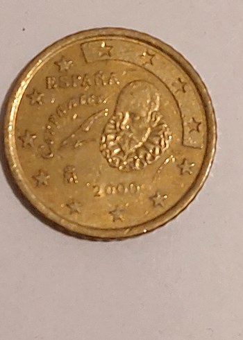 Vintage 50 Euro Cent 2000 baskı - Görsel 2