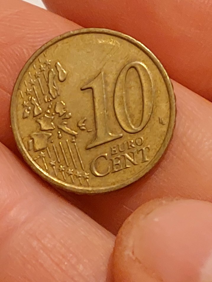 2000(milenium) basım 10 Euro Cent madeni para - Görsel 4