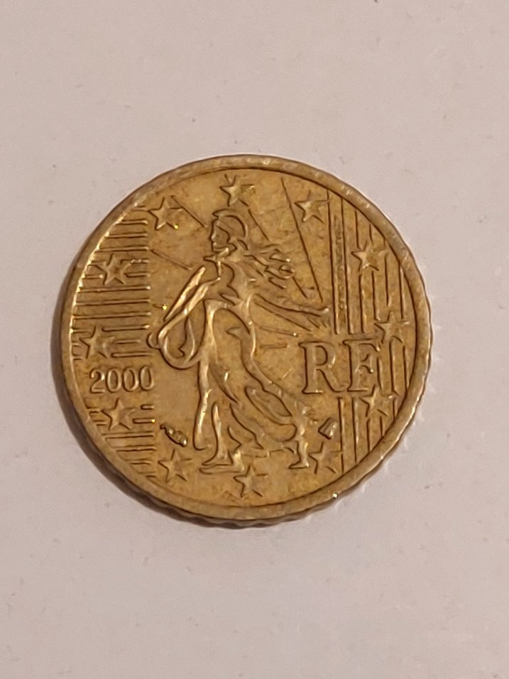 2000(milenium) basım 10 Euro Cent madeni para - Görsel 2
