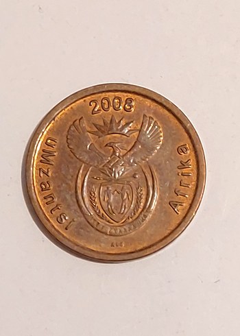 Güney Afrika 5 cent 2008 basım - Görsel 2