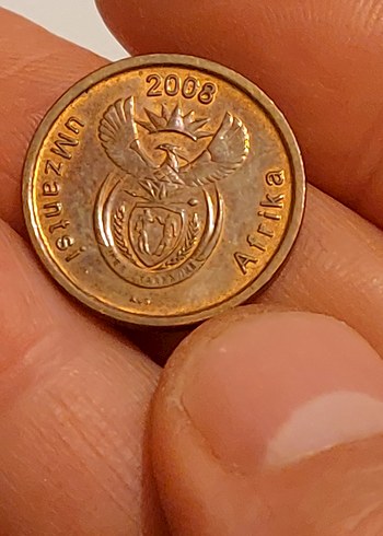 Güney Afrika 5 cent 2008 basım - Görsel 4