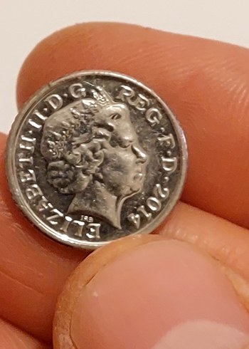 2014 Great Britain Kraliçe Elizabeth 5 pench madeni para - Görsel 3