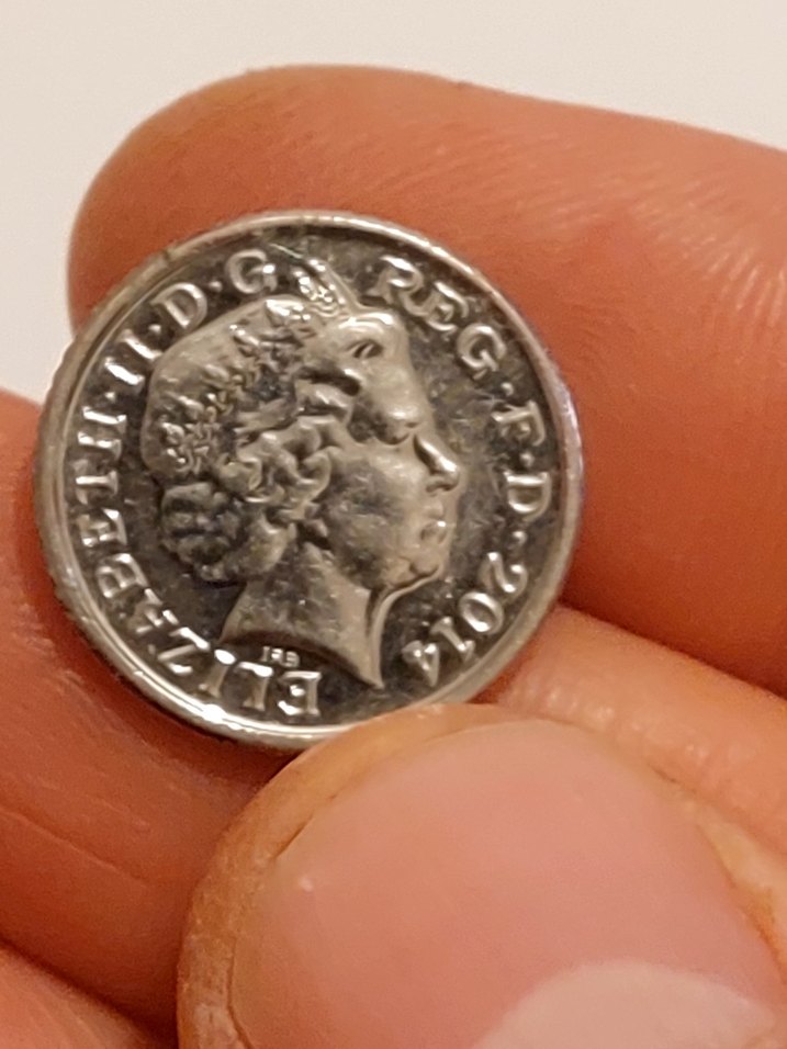 2014 Great Britain Kraliçe Elizabeth 5 pench madeni para - Görsel 3