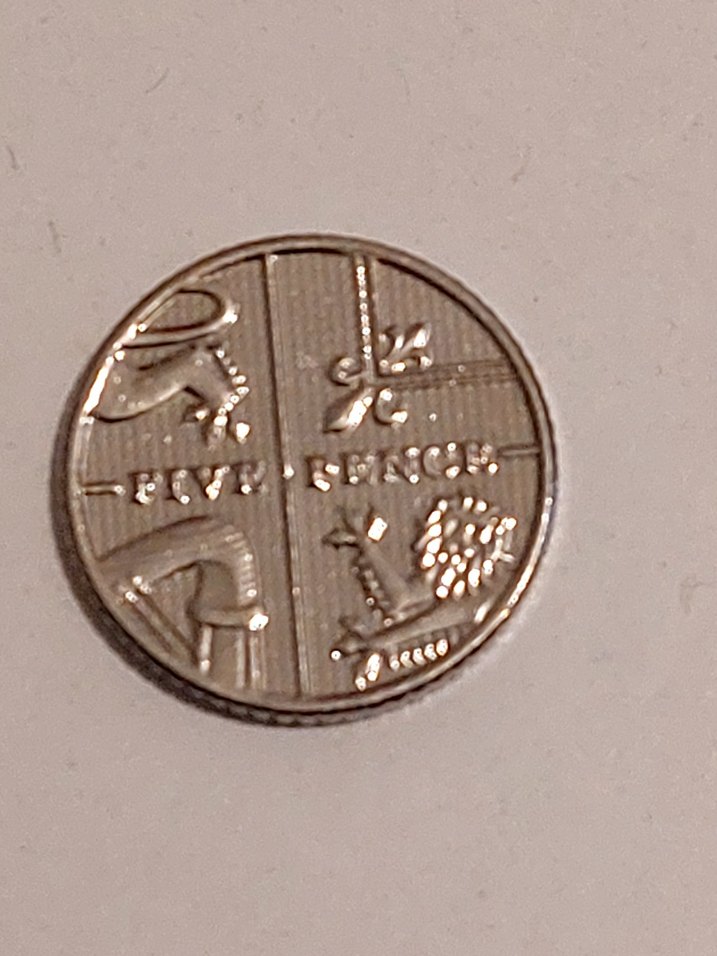 2014 Great Britain Kraliçe Elizabeth 5 pench madeni para - Görsel 2