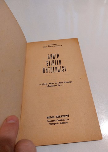 Garip Şiirler Antolojisi - Bilgi Kitabevi İlk Baskı - Görsel 3