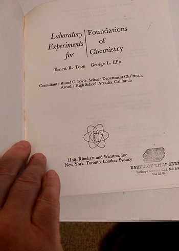 Foundations of Chemistry Laboratuvar Deneyleri Kitabı İngilizce - Görsel 3