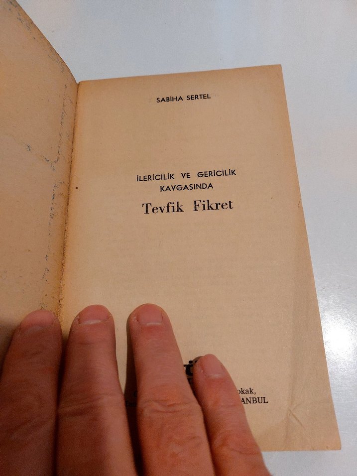 Tevfik Fikret - Sabiha Sertel Kitap - Görsel 4