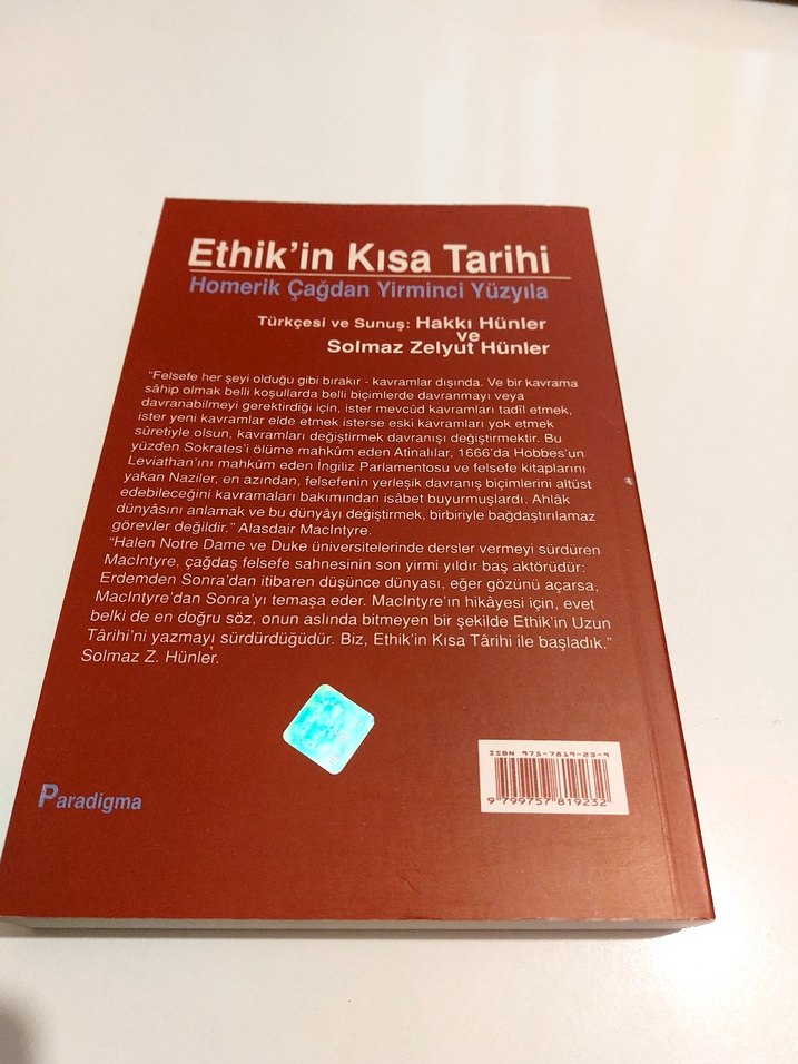 Ethik'in Kısa Tarihi - Alasdair MacIntyre - Görsel 2