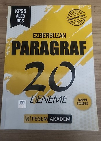 Pegem Akademi Ezberbozan Paragraf 20 Deneme