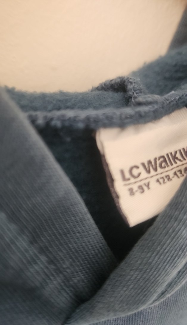 Erkek Çocuk Mavi Kapüşonlu Sweatshirt - Görsel 3