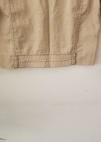 Bej fermuarlı Erkek Çocuk Keten Ceket - Görsel 8