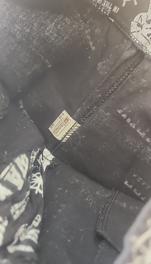 Baskılı Gri Erkek Çocuk Kemerli Şort - Görsel 3