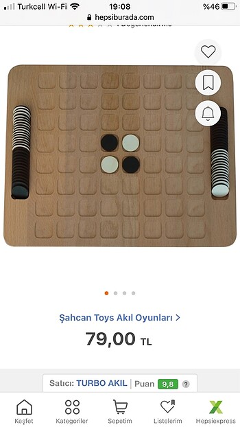 Ahşap reversi