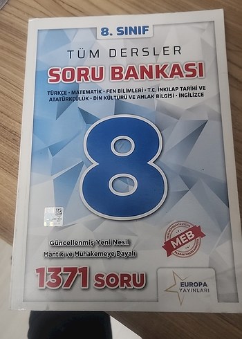 8. Sınıf Tüm Dersler Soru Bankası - 1371 Soru