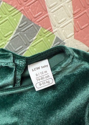 LC Waikiki Uzun Kollu Yeşil Kız Çocuk Elbise