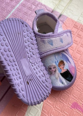 Kız Çocuk Mor Kaydırmaz Ev Terliği - Görsel 3