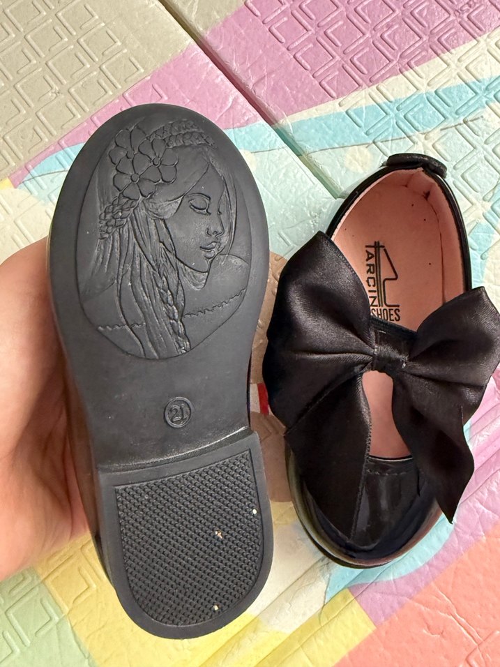 Kız Çocuk Siyah Fiyonklu Babet - Görsel 2