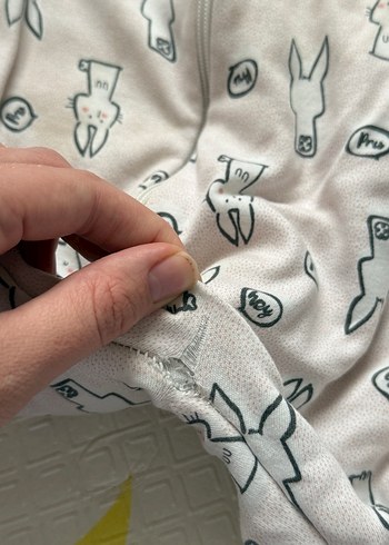 Gri Fermuarlı Bebek Kız Tulumu - Görsel 2