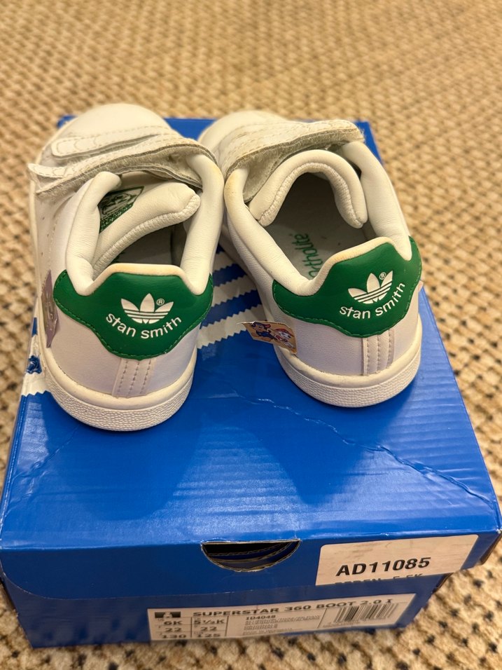 Kız Çocuk Beyaz Spor Ayakkabı Velcro - Görsel 3