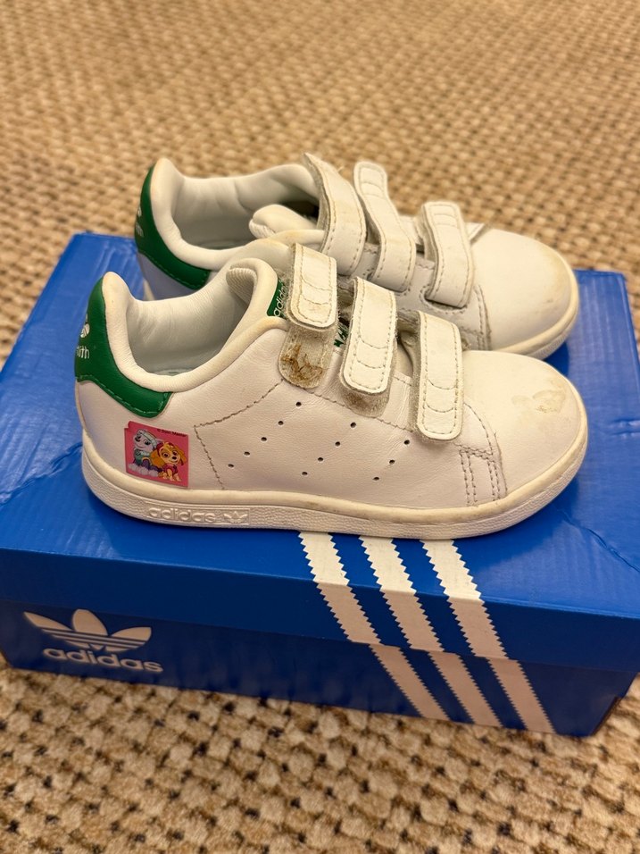 Kız Çocuk Beyaz Spor Ayakkabı Velcro - Görsel 5