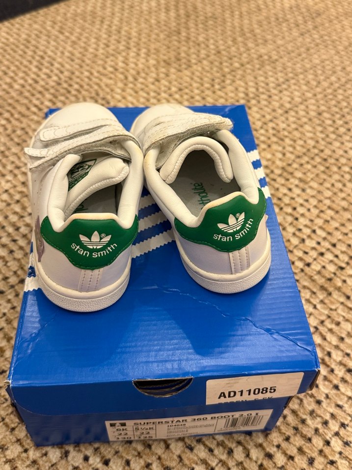 Kız Çocuk Beyaz Spor Ayakkabı Velcro - Görsel 4