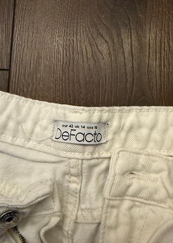 Kadın Beyaz Keten Rahat Kesim Pantolon - Görsel 3