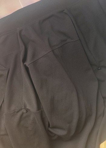 Kadın Siyah Midi Uzun Kollu Geniş Kesim Elbise - Görsel 2