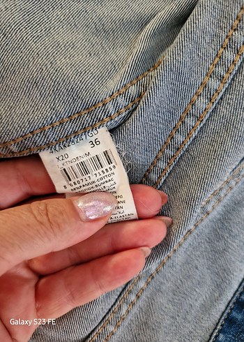 s Beden mavi Renk DÜĞMELİ BAYAN KOT M8NT