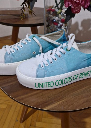 Benetton Benetton Kadın Kot Platform Spor Ayakkabı