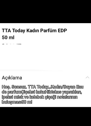  Beden TODAY BAYAN PARFÜMÜ--50 ML.--