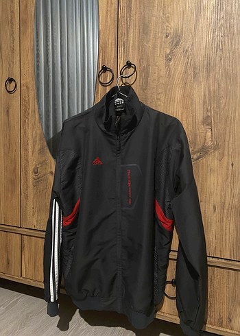 Adidas Vintage Fermuarlı Spor Yağmurluk
