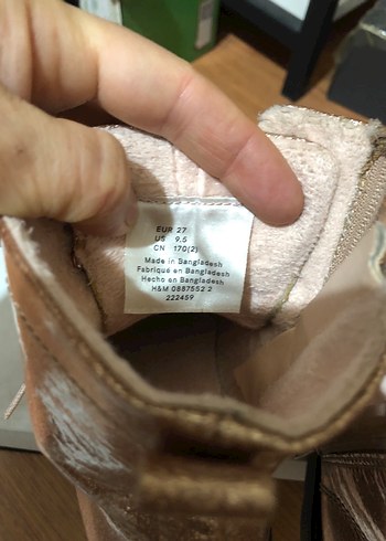 H&M  Parlak Kahverengi Bağcıklı Bot - Görsel 3