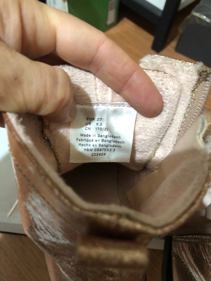 H&M  Parlak Kahverengi Bağcıklı Bot - Görsel 3