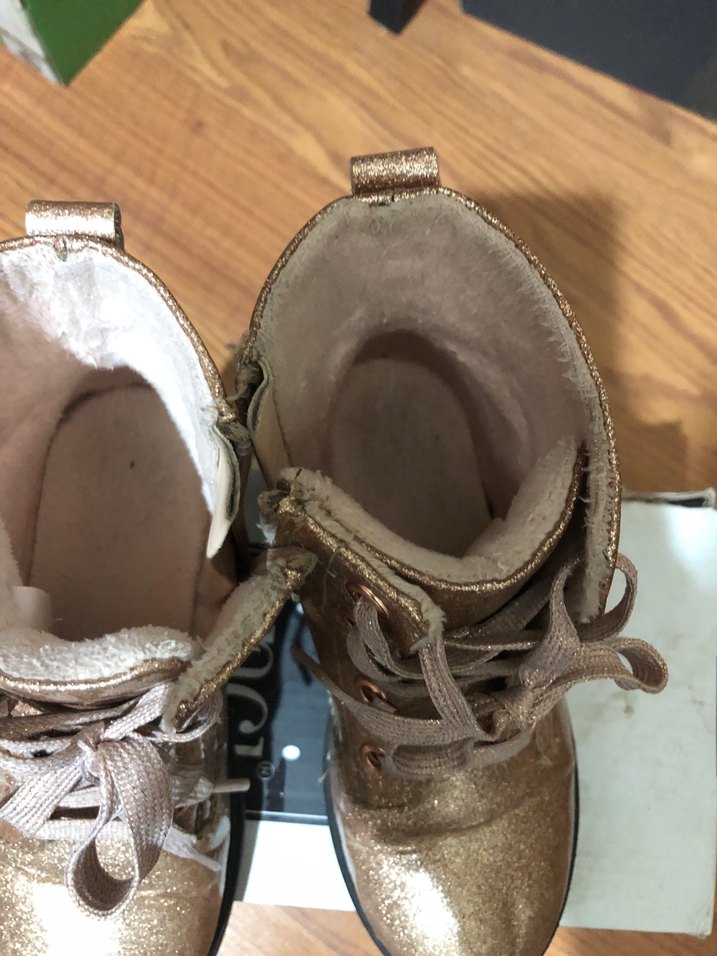 H&M  Parlak Kahverengi Bağcıklı Bot - Görsel 4