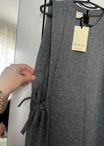 Kadın Gri Uzun Yün Tulum - Görsel 2