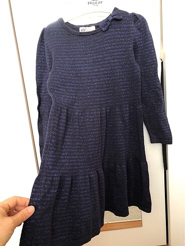5 Yaş Beden lacivert Renk H&m4/5 yaş elbise