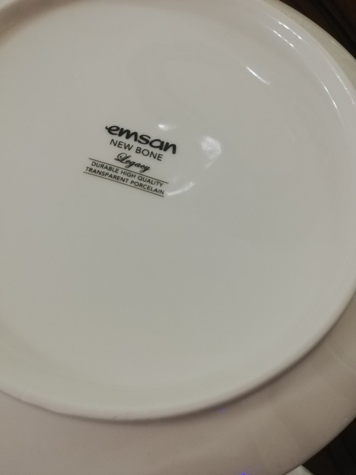 Beyaz Geleneksel Desensiz Porselen Çorba Tenceresi Emsan - Görsel 4