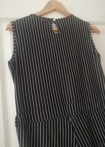 Çizgili askılı uzun tulum - Görsel 3