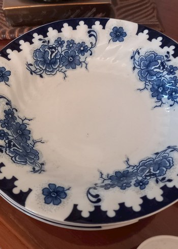 Mavi Çiçek Desenli Yemek Takımı damgalı - Görsel 3