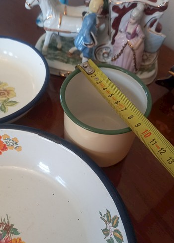 emaye tabaklar ve kupa - Görsel 9