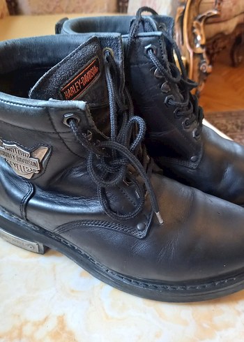 Harley Davidson Siyah Deri Bilek Botu
