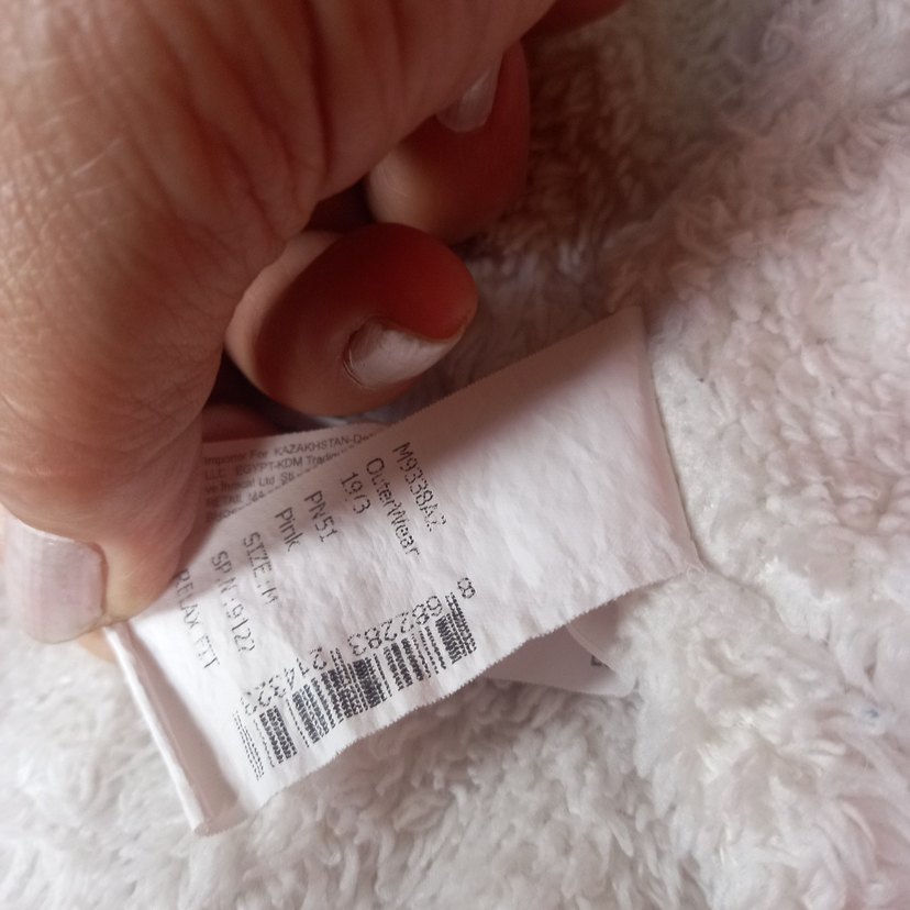 Kürklü Kapüşonlu Pembe Mini Kışlık Mont defacto m beden — görsel 7/8
