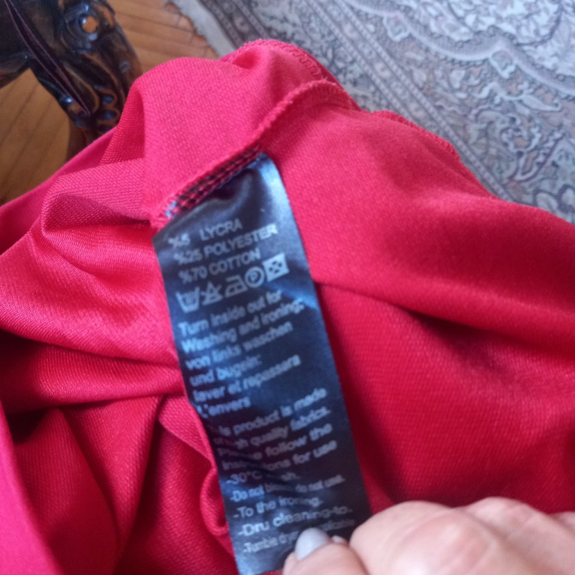 Canlı Kırmızı Roberto Cavalli U Yaka Bluz — görsel 7/9