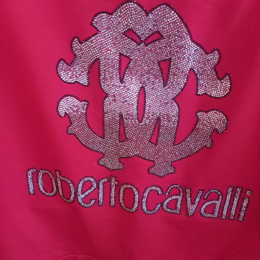 Canlı Kırmızı Roberto Cavalli U Yaka Bluz — görsel 6/9