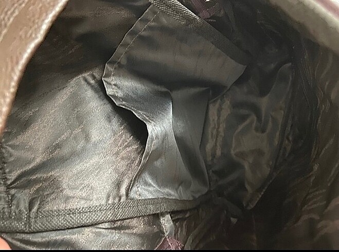 Beden kahverengi Renk Unisex Suni Deri Sırt Çantası