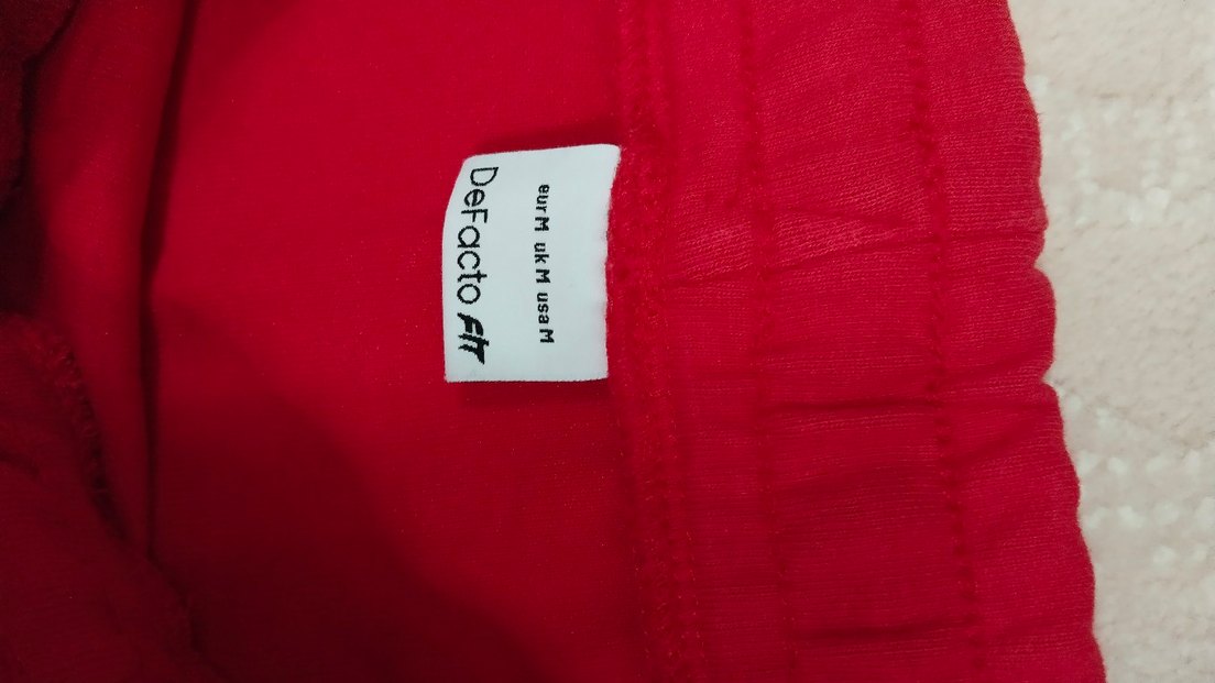 Fermuarlı Kırmızı Mini Hamile Şortu - Görsel 5