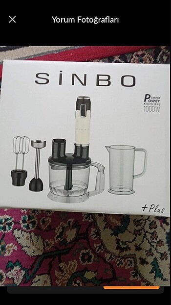 Sinbo Blendır Seti