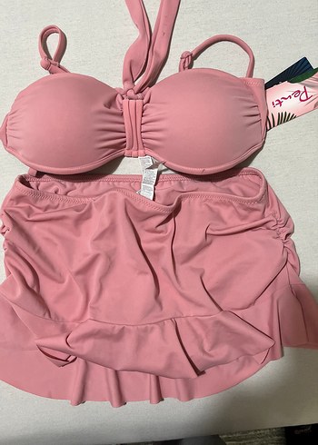 Pembe Mini Fırfırlı Bikini Takımı - Görsel 2