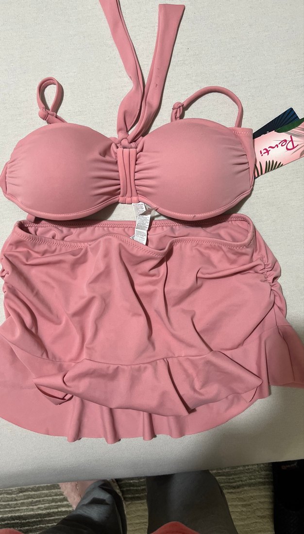 Pembe Mini Fırfırlı Bikini Takımı - Görsel 2