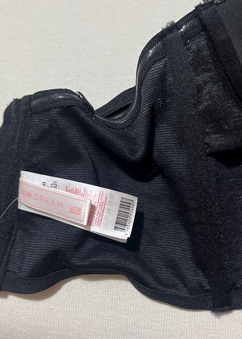 Siyah Parlak Mini Straplez Bustiyer - Görsel 8